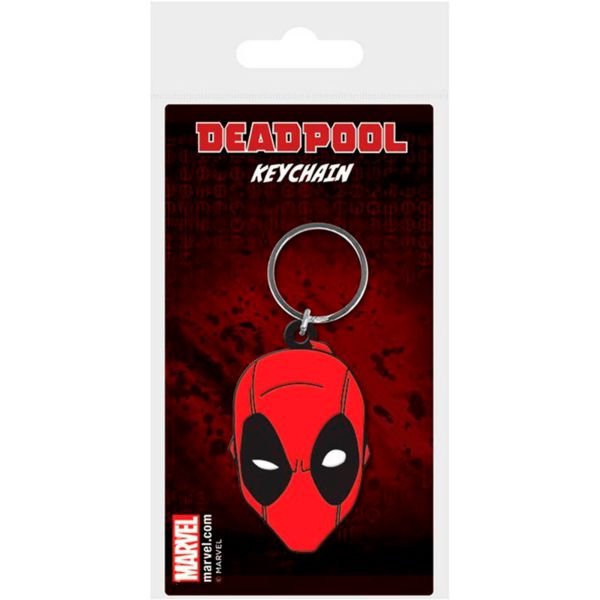 Marvel Comics porte-clés caoutchouc Deadpool Face 5 cm keychain 38556 
