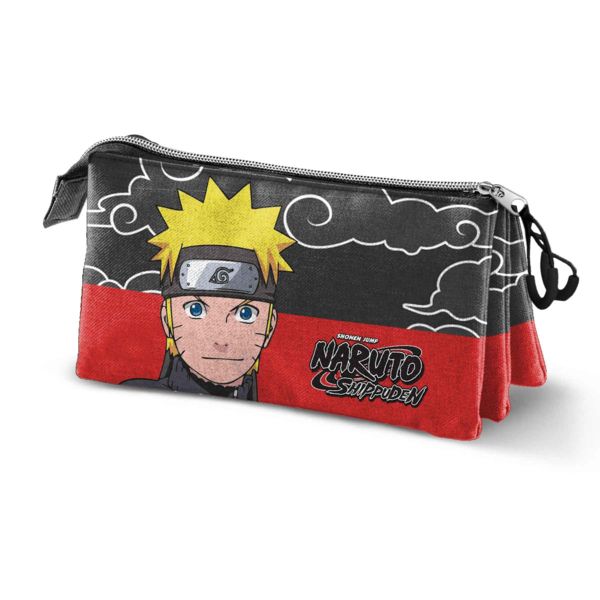 Naruto Uzumaki Black Pencil Case Triple Naruto Shippuden