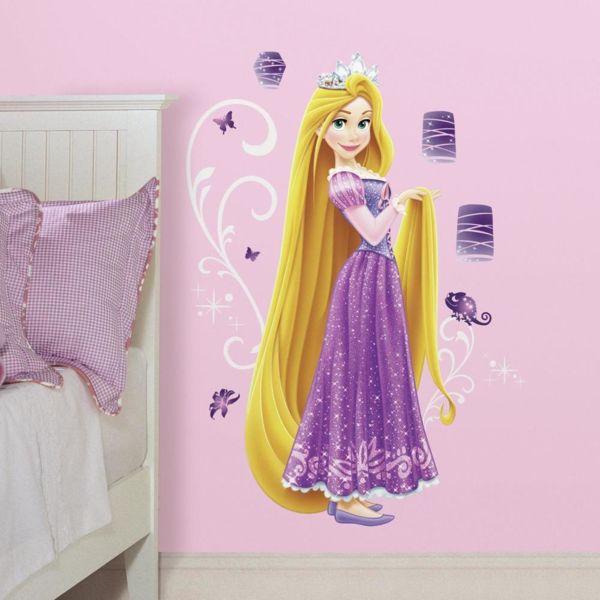 Pegatinas Decorativas Rapunzel Purpurina Disney
