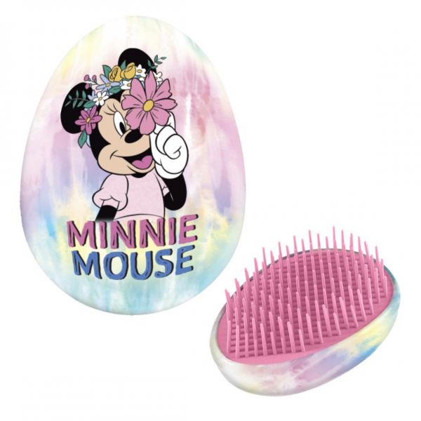 Cepillo del Pelo Desenredante Minnie Mouse Flores Disney 