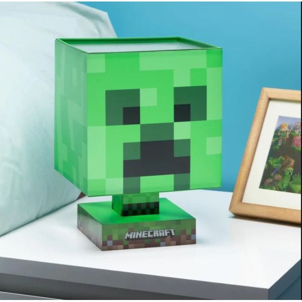 Lampara 3D Creeper Icon Minecraft con puerto de carga