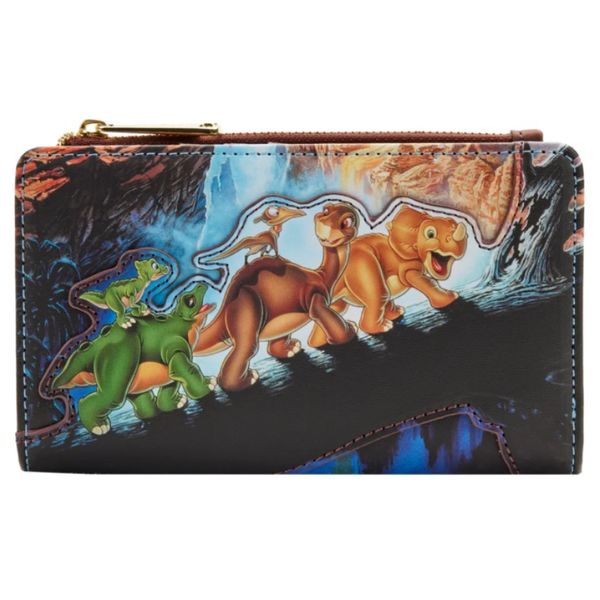 Ducky Sera Spyke Petrie and Littlefoot Card Holder Wallet The Land Before Time Loungefly 