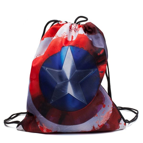  Captain America Shield Sackpack Marvel Comics