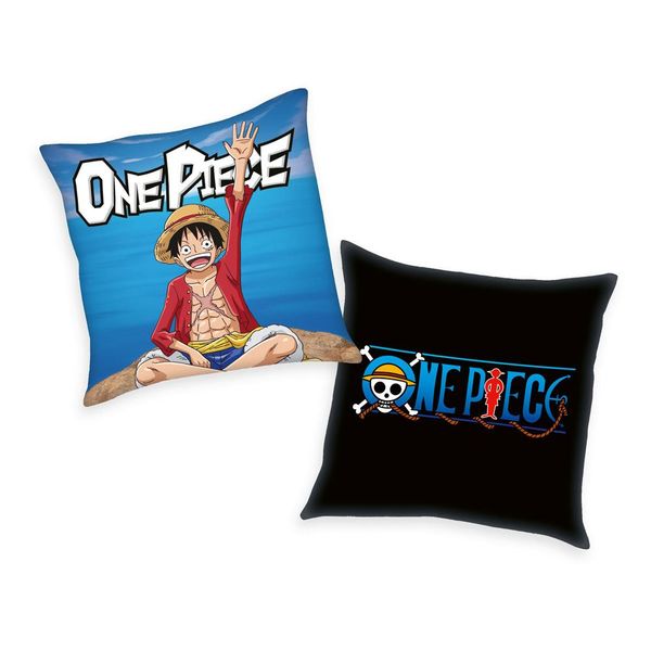 Monkey D. Luffy and  Logo Cushion One Piece 40 x 40 cms