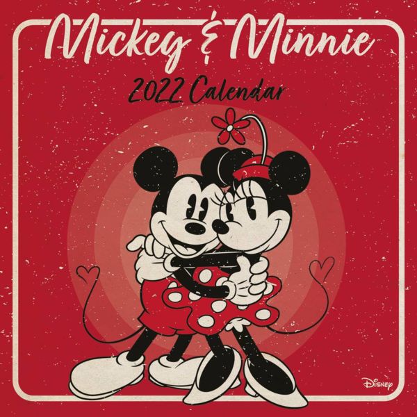 Calendario 2022 Mickey Y Minnie Mouse Vintage Disney 