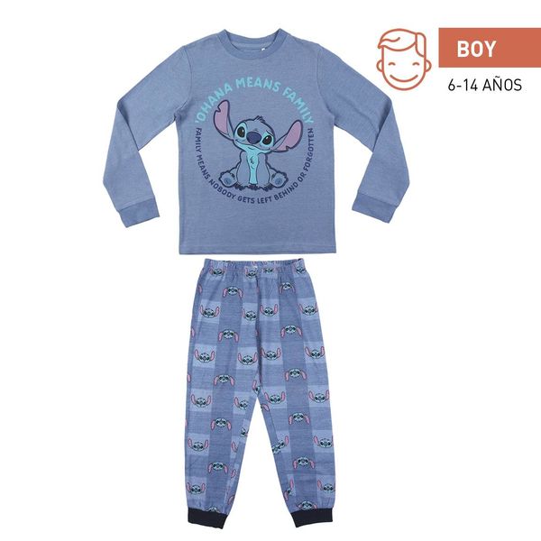 Pijama Largo Chico Jersey & Pantalon Stitch Lilo & Stitch Disney