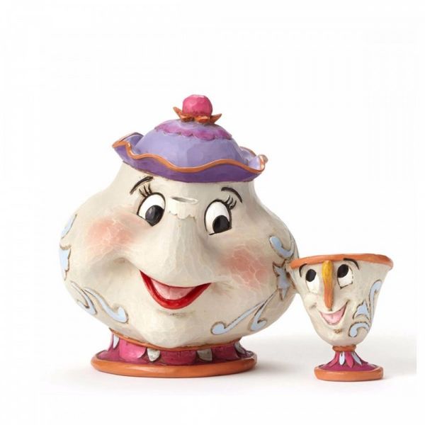Mrs Potts and Chip Jim Shore Figure Beauty and The Beast Disney Traditions