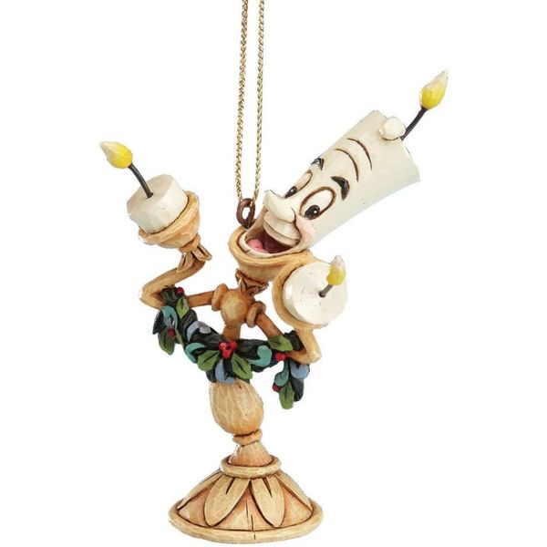 Christmas Ornament Figure Lumiere Beauty and the Beast Disney Traditions Jim Shore