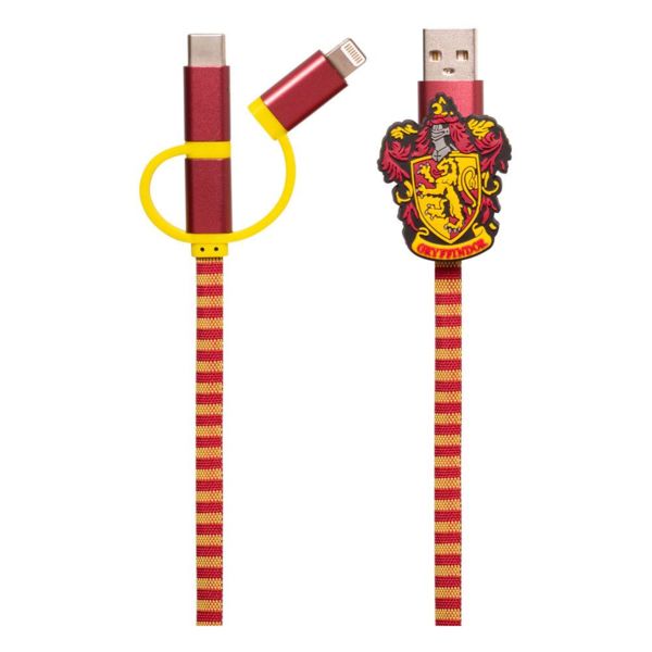 Gryffindor Scarf Charging Cable Harry Potter 3in1