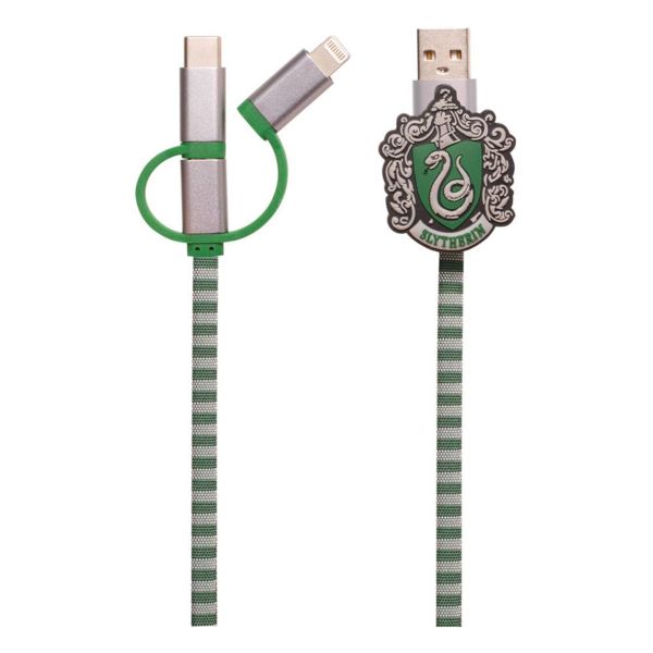 Slytherin Scarf Charging Cable Harry Potter 3in1
