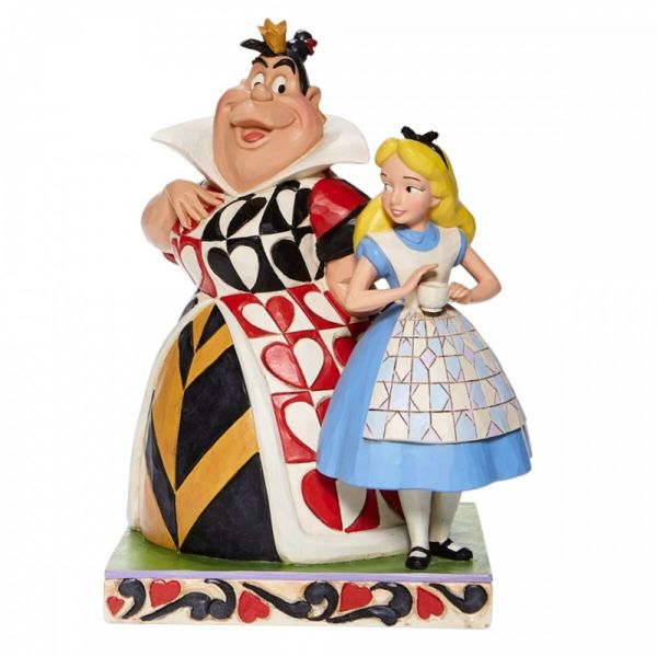 Figura Alicia y la Reina de Corazones Alicia en el Pais de las Maravillas Disney Traditions Jim Shore