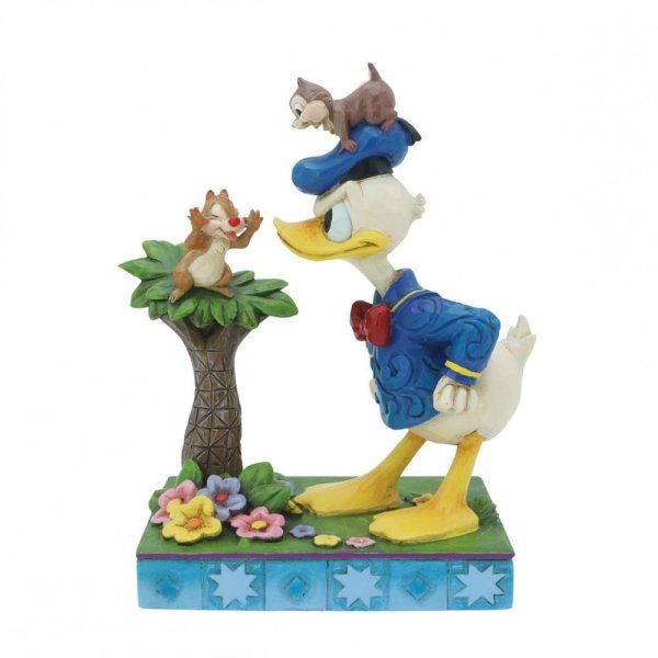 Donald Duck with Chip and Dale Figure Disney Traditions Jim Shore