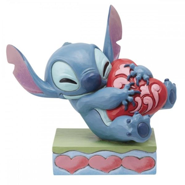 Figura Stitch Abrazando Corazon Lilo & Stitch Disney Jim Shore Enesco