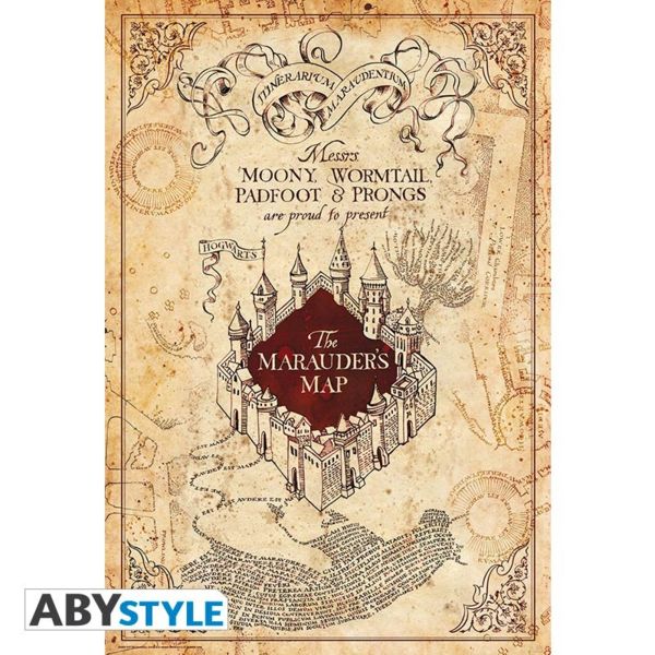 Poster Mapa del Merodeador Harry Potter 91,5 x 61 cms