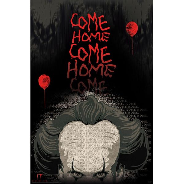 Poster Pennywise Come Home It Stephen King 91,5 x 61 cms