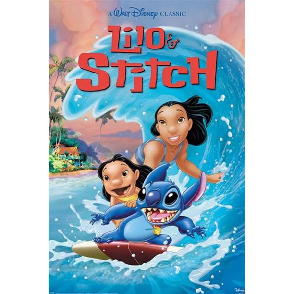 Starring Poster Lilo & Stitch Disney 91.5 x 61 cms