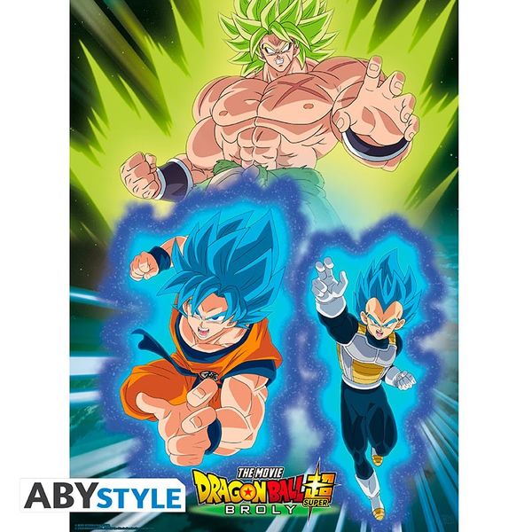 Poster Broly Dragon Ball Super Set 52 x 38 cms