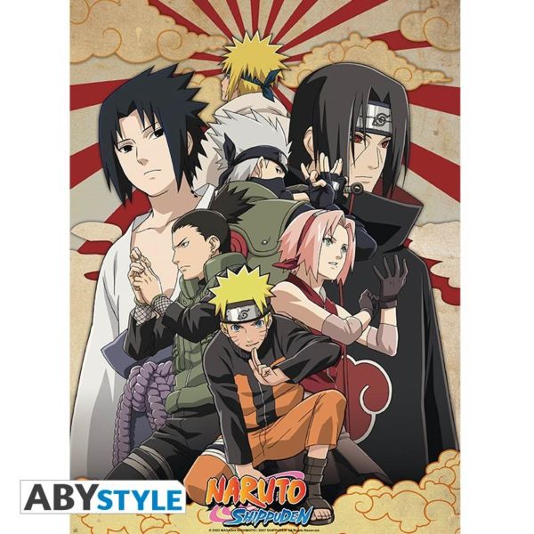 Poster Naruto Shippuden Group2 52 x 38 cms