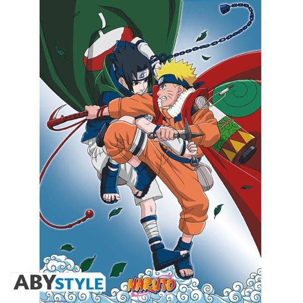 Naruto vs Sasuke Poster 52 x 38 cms