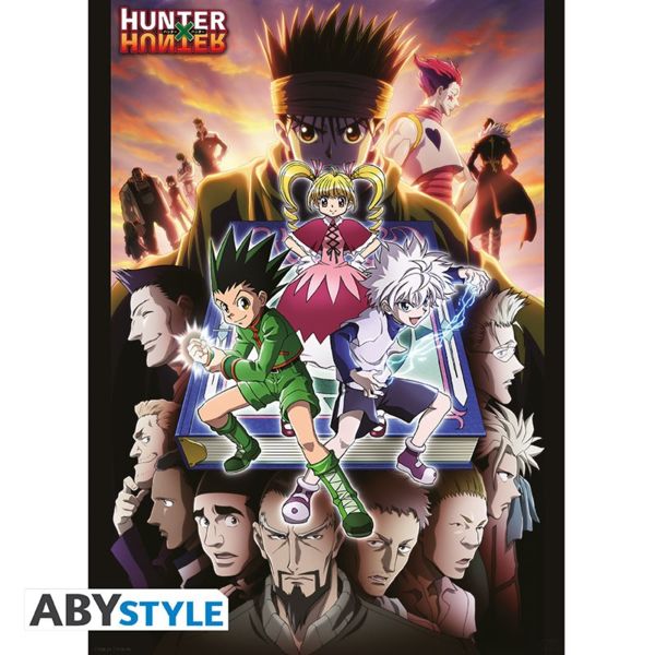 Poster Protagonistas Greed Island Hunter X Hunter 52 x 38 cms