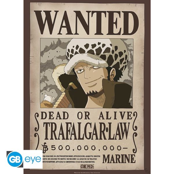 Trafalgar Law Wanted Poster One Piece 52 x 38 cms GB Eye