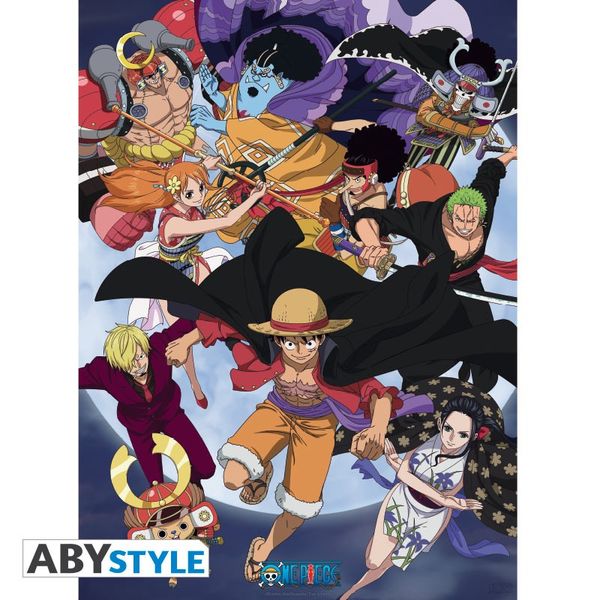 Poster Asalto A Wano One Piece 52 x 38 cms