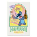 Poster Hawaii Club Surf Lilo y Stitch Disney 91,5 x 61 cms