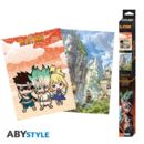 Poster Protagonists and Group set Dr. Stone 52 x 38 cms