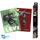 Levi & Mikasa 2 Posters Set Attack on Titan 52 x 38 cms