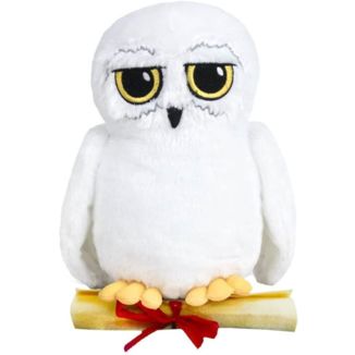 Peluche Hedwig Con Pergamino Harry Potter 16 cms