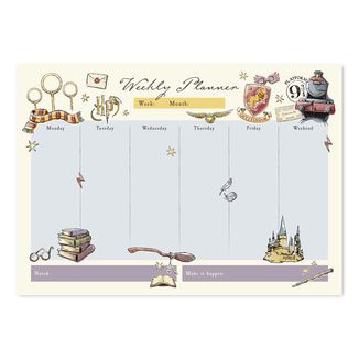 Harry Potter Weekly Planner Pad A4 Harry Potter