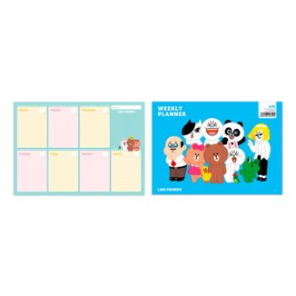 Line Friends Weekly Planner Pad A4 Line Friends 