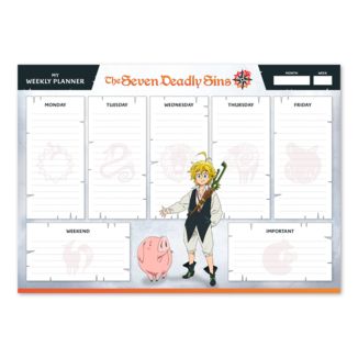 Meliodas and Hawk Weekly Planner Pad A4 The Seven Deadly Sins