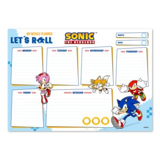 Bloc Planificador Semanal A4 Sonic Amy Tails y Knuckles Sonic The Hedgehog