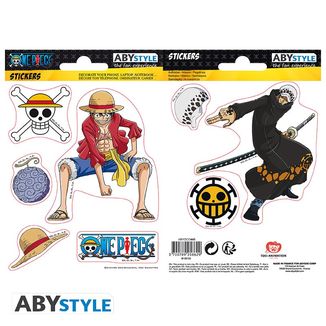 Pegatinas Decorativas Monkey D Luffy y Trafalgar Law One Piece