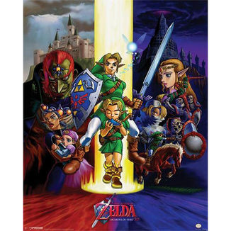 Poster The Legend of Zelda Ocarine of Time 40 x 50 cms