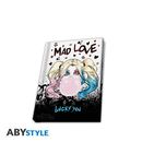 Pack Mug 250 ml + Keyring + Notebook Harley Quinn Mad Love DC Comics