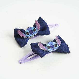 Stitch Clips with Bow Hair Accessories Lilo & Stitch Disney