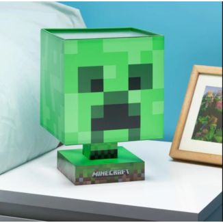 Lampara 3D Creeper Icon Minecraft