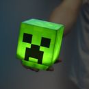 Lampara 3D Creeper Cabeza Minecraft