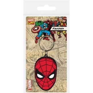 Spiderman Face Keychain Marvel Comics