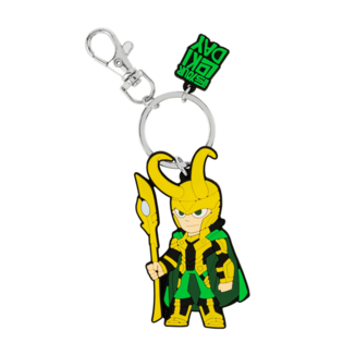 Loki Shilouette Keychain Marvel Comics