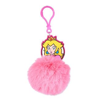 Princess Peach Pom Pom Super Mario Keychain