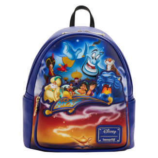 Aladdin Characters 30th Anniversary Backpack Aladdin Disney Loungefly