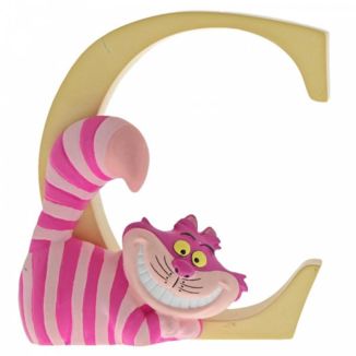 Letter C Cheshire Cat Figure Alice in Wonderland Disney Enchanting Collection