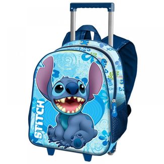 Stitch Sitting School Car Blue Backpack 3D Lilo and Stitch Disney