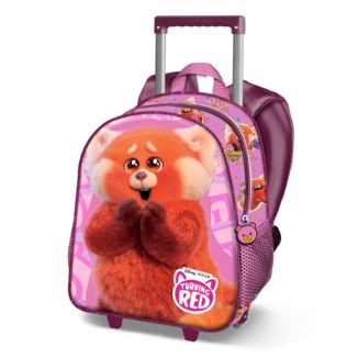  Meilin Lee Panda School Car Pink Backpack 3D Turning Red Disney