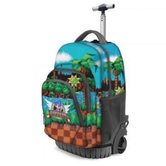 Sonic The Hedgehog School Trolley Backpack