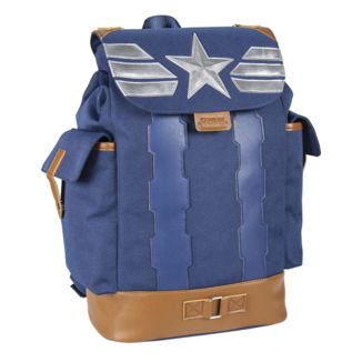 Casual Travel Backpack Captain America Marvel Comics 