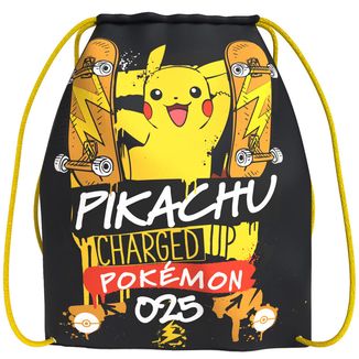 Pikachu Charged Up Sack Backpack Pokemon 